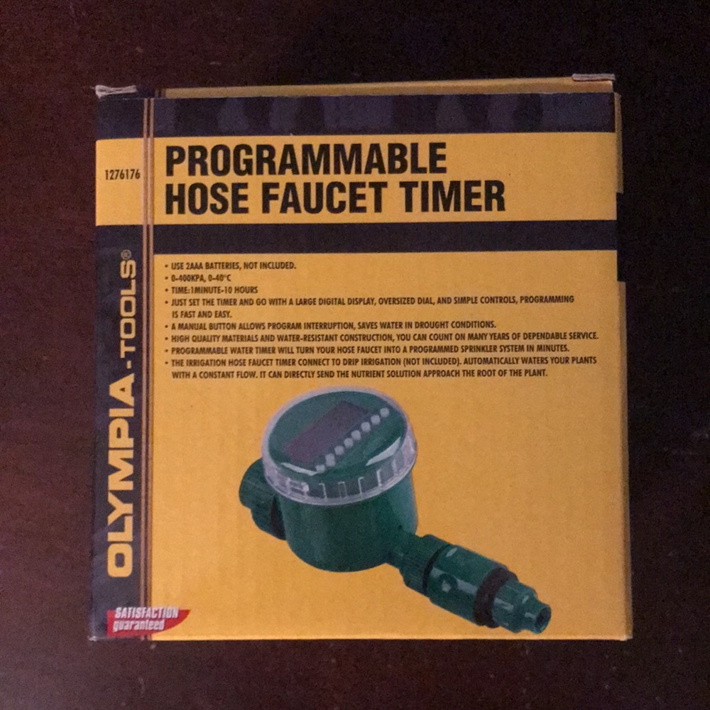 Hose Faucet Timer, Programable Olympia - Picture 4 of 7